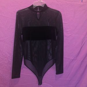 Mesh Black Body Suit
